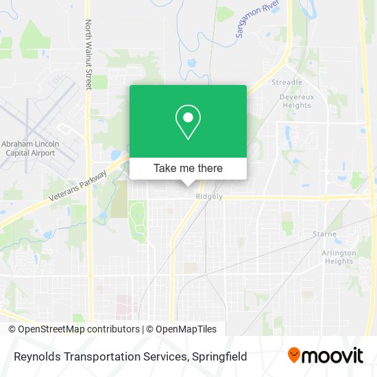 Reynolds Transportation Services map