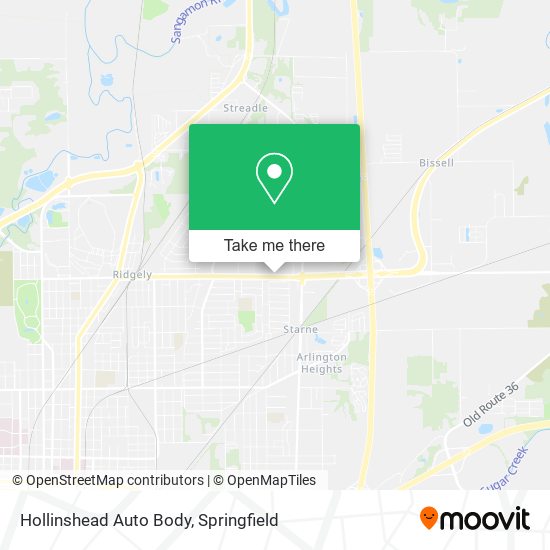 Hollinshead Auto Body map