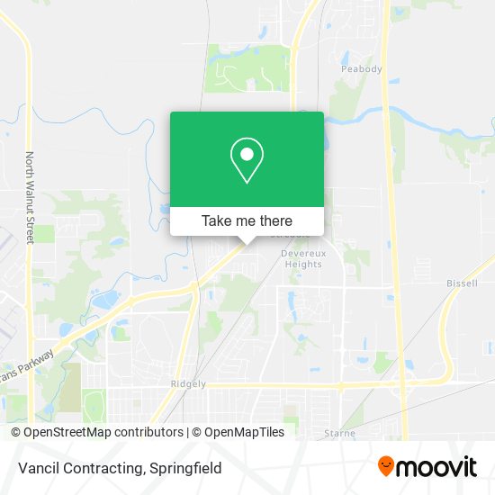 Vancil Contracting map