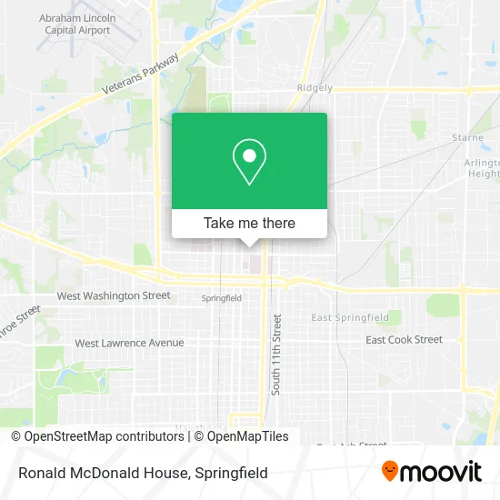 Ronald McDonald House map