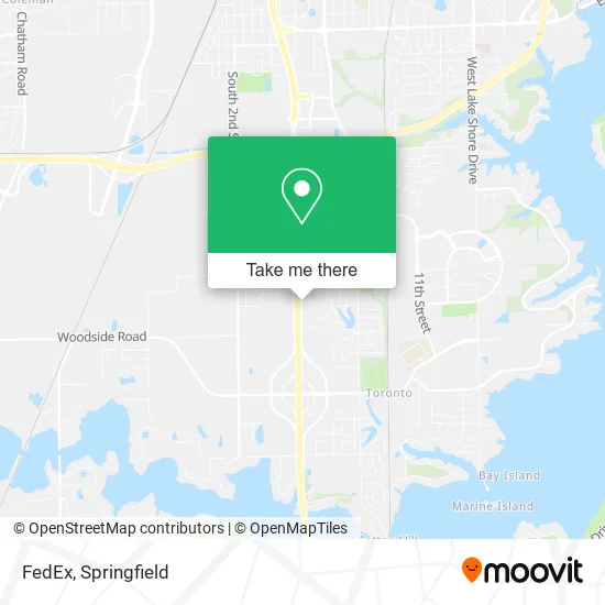 FedEx map