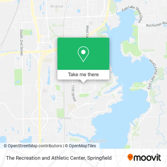 Mapa de The Recreation and Athletic Center