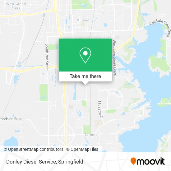 Donley Diesel Service map