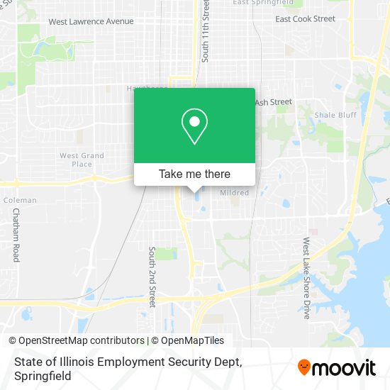 State of Illinois Employment Security Dept map