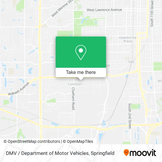 DMV / Department of Motor Vehicles map