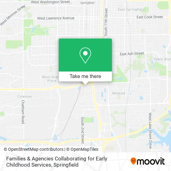 Families & Agencies Collaborating for Early Childhood Services map