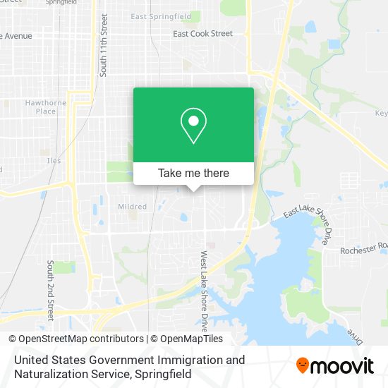 United States Government Immigration and Naturalization Service map