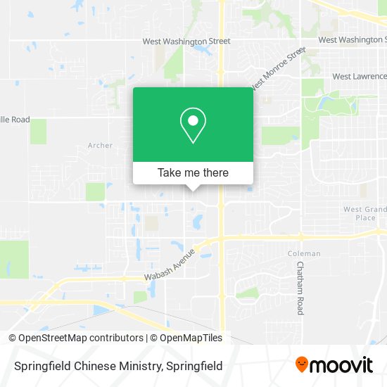 Springfield Chinese Ministry map
