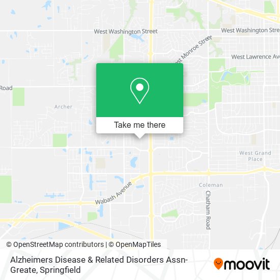 Mapa de Alzheimers Disease & Related Disorders Assn-Greate