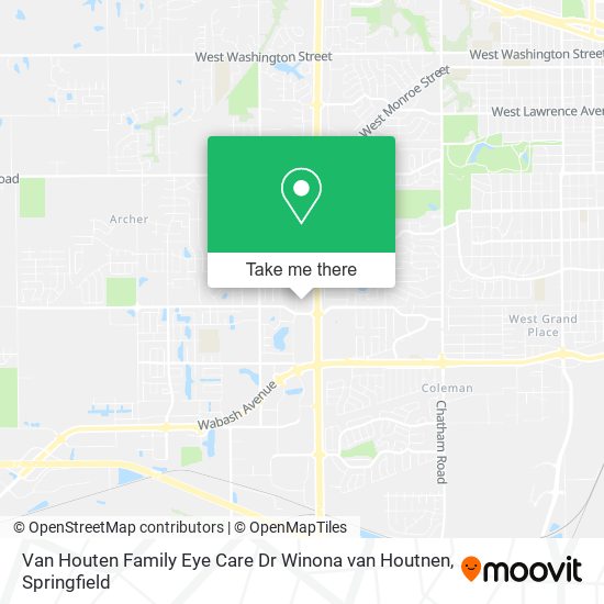 Van Houten Family Eye Care Dr Winona van Houtnen map