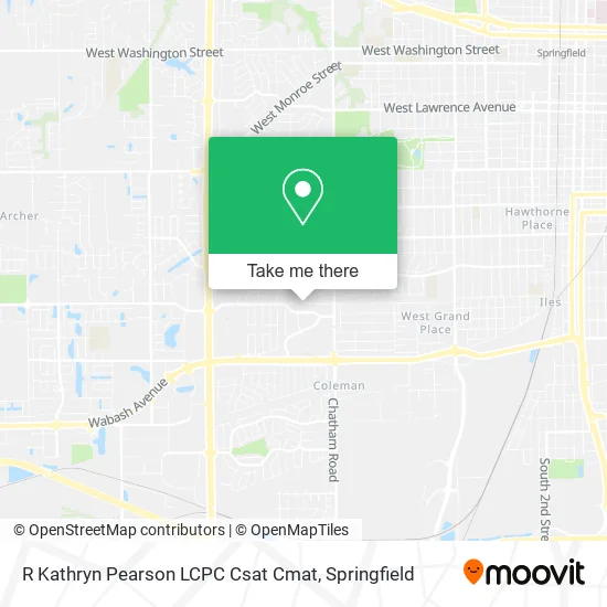 Mapa de R Kathryn Pearson LCPC Csat Cmat