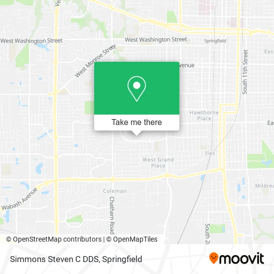 Simmons Steven C DDS map