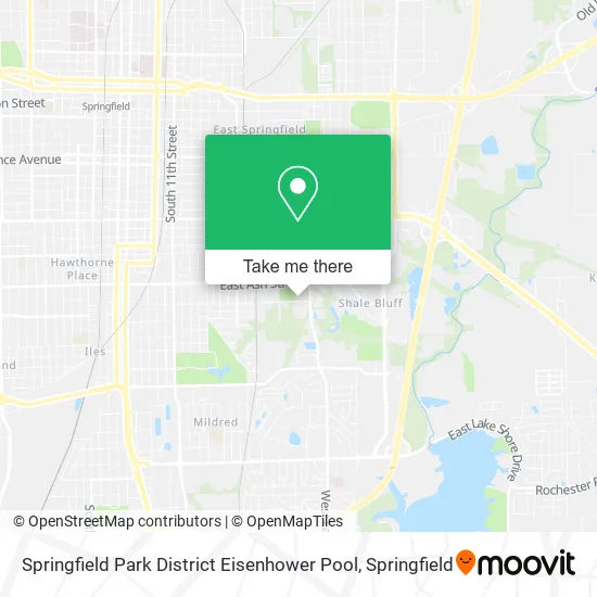 Mapa de Springfield Park District Eisenhower Pool