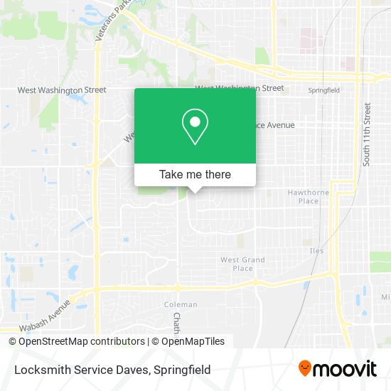Mapa de Locksmith Service Daves