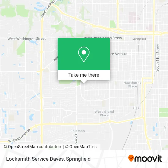 Locksmith Service Daves map