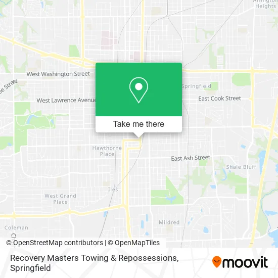 Recovery Masters Towing & Repossessions map