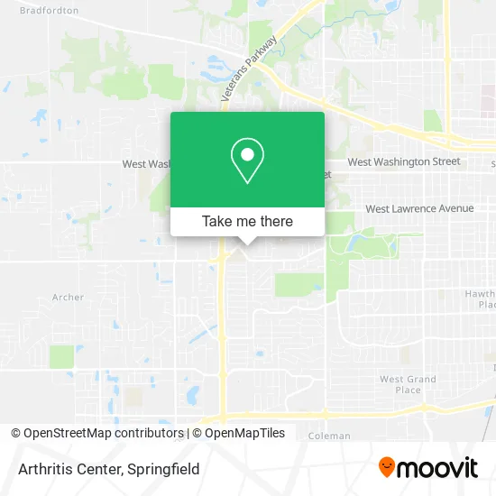 Mapa de Arthritis Center