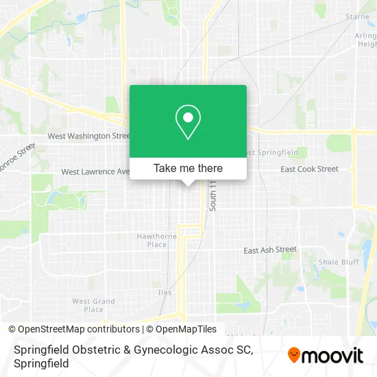 Springfield Obstetric & Gynecologic Assoc SC map