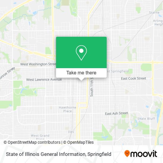 Mapa de State of Illinois General Information