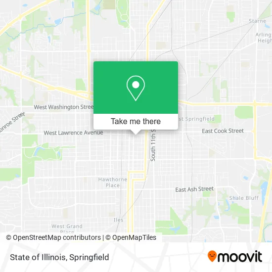 State of Illinois map