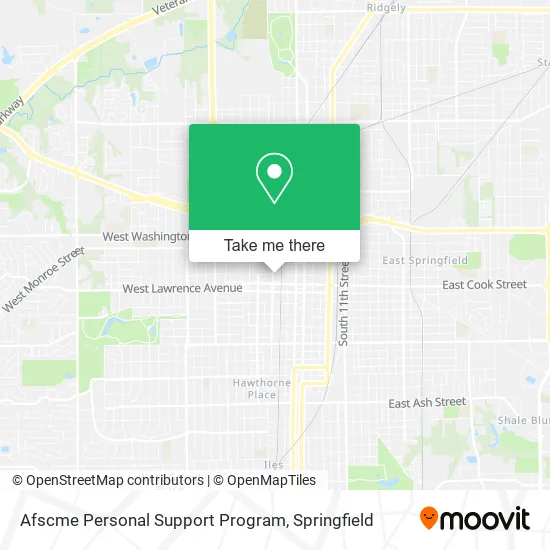 Afscme Personal Support Program map