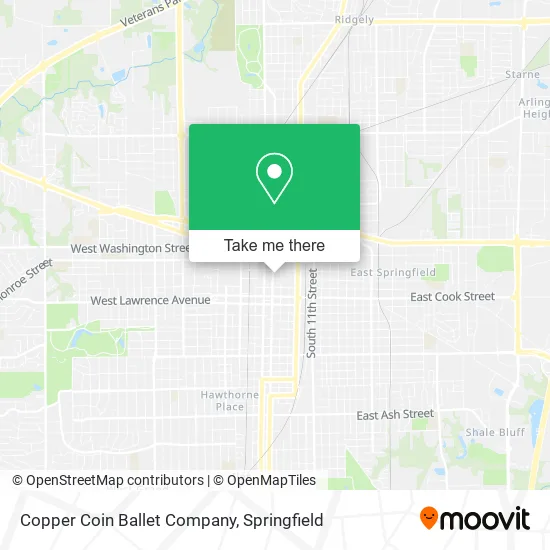Copper Coin Ballet Company map