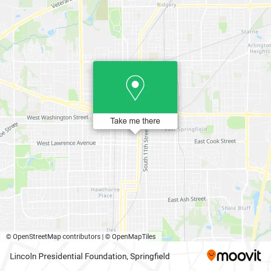 Lincoln Presidential Foundation map