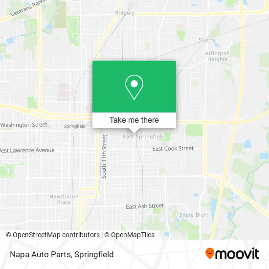 Napa Auto Parts map