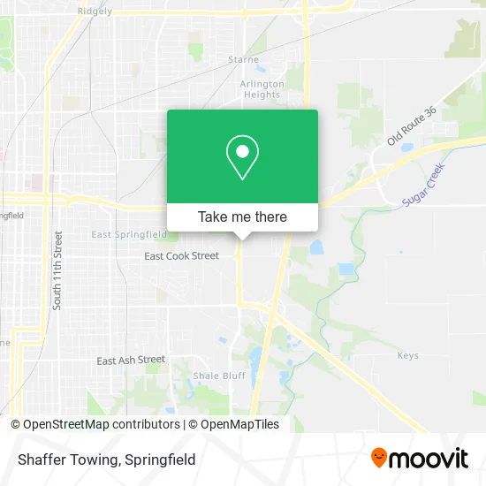 Mapa de Shaffer Towing