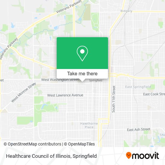 Mapa de Healthcare Council of Illinois