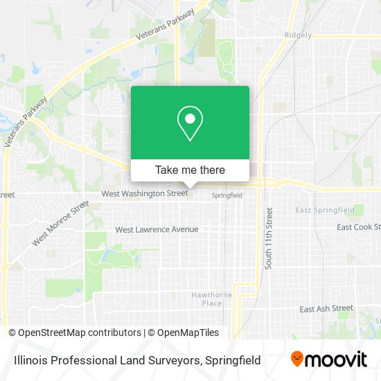 Illinois Professional Land Surveyors map