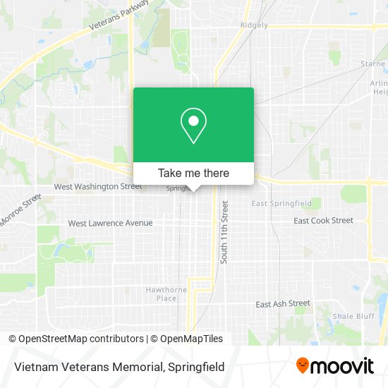 Vietnam Veterans Memorial map