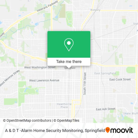 A & D T -Alarm Home Security Monitoring map