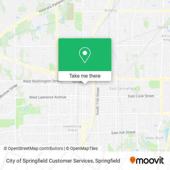 Mapa de City of Springfield Customer Services
