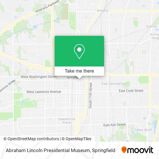 Abraham Lincoln Presidential Museum map