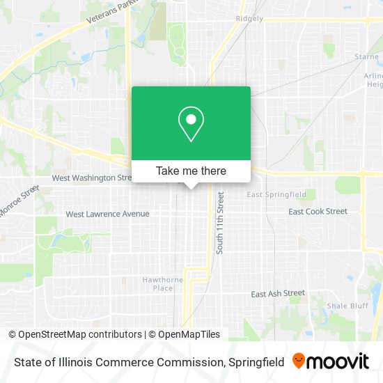 State of Illinois Commerce Commission map