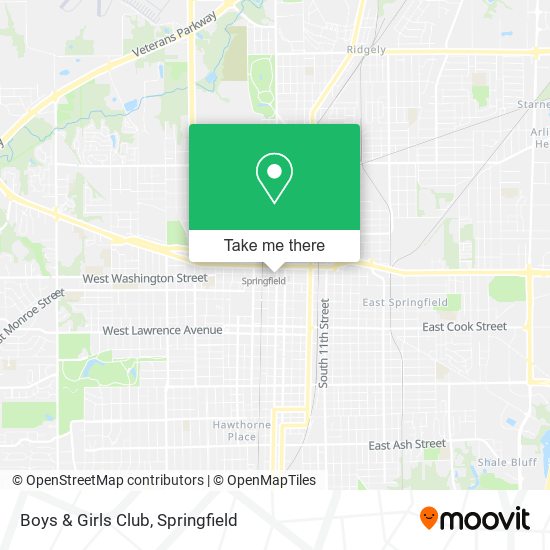 Boys & Girls Club map