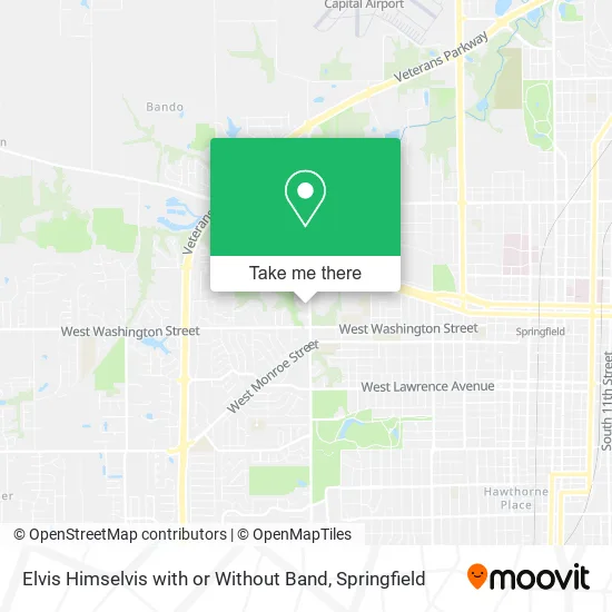 Elvis Himselvis with or Without Band map