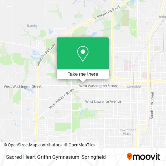 Sacred Heart Griffin Gymnasium map