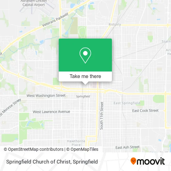 Mapa de Springfield Church of Christ