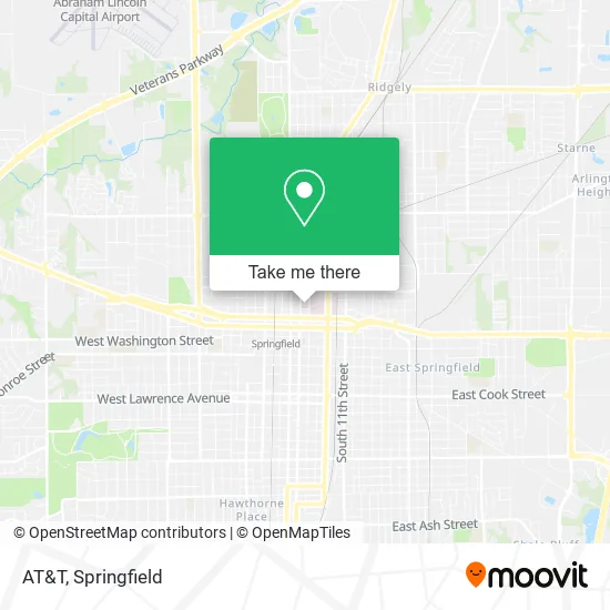 Mapa de AT&T
