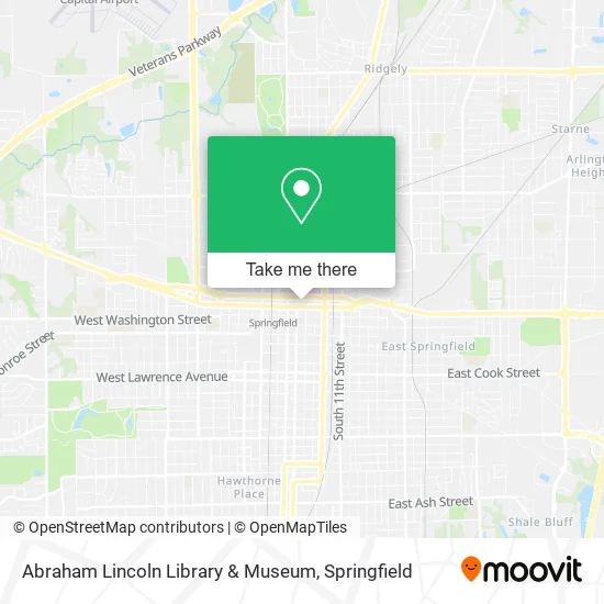 Mapa de Abraham Lincoln Library & Museum
