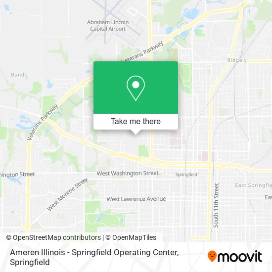 Ameren Illinois - Springfield Operating Center map