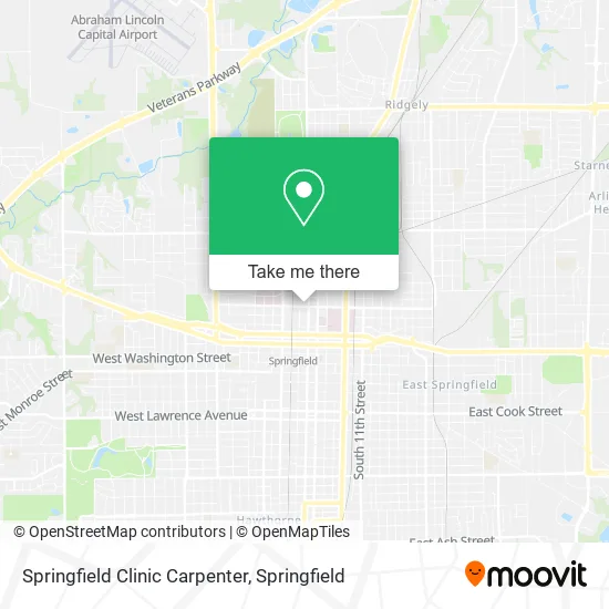 Springfield Clinic Carpenter map
