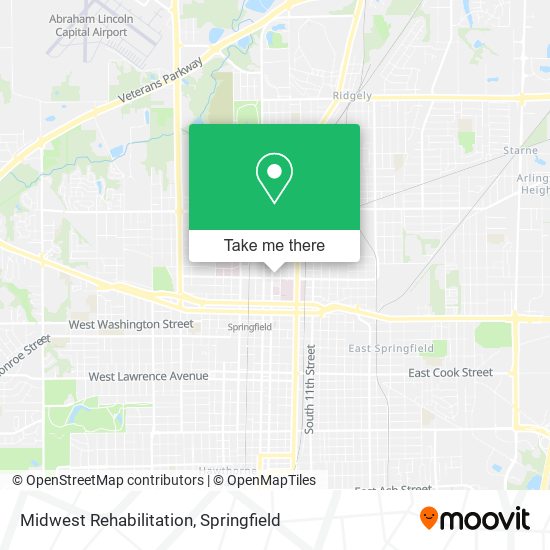 Midwest Rehabilitation map