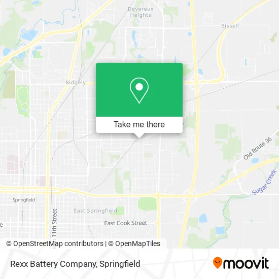 Rexx Battery Company map