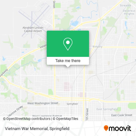 Vietnam War Memorial map