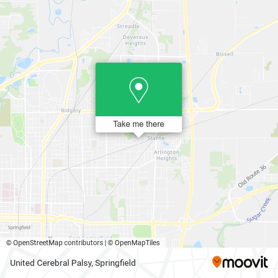 United Cerebral Palsy map