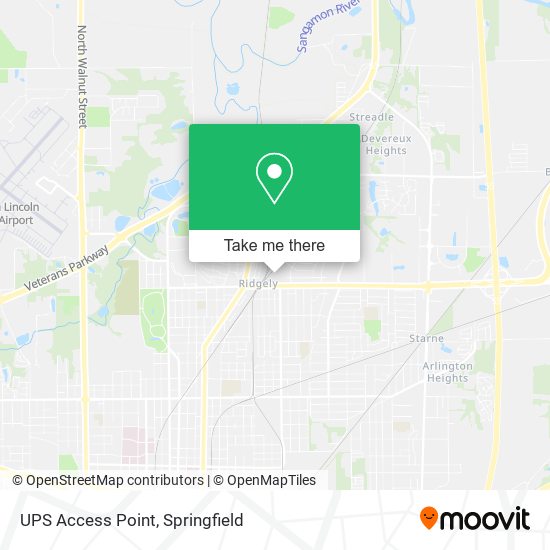 UPS Access Point map