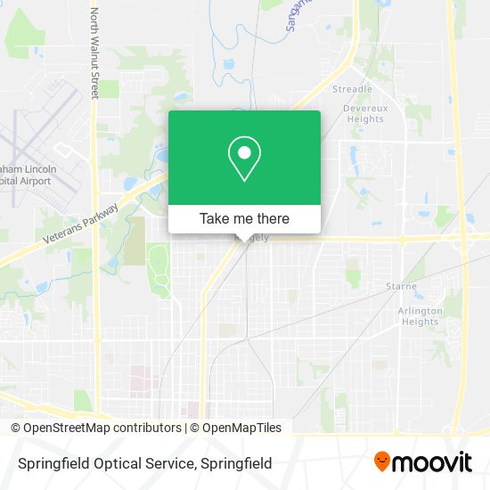 Springfield Optical Service map